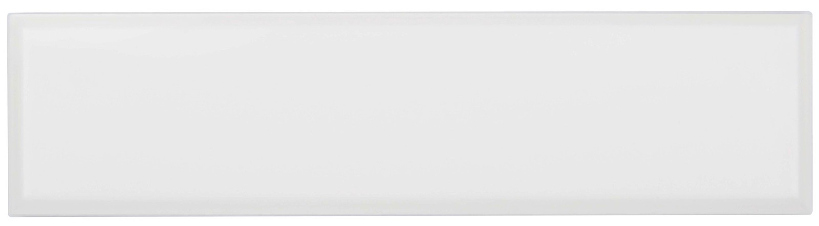 Cruz Bay Studio MKT6 Facet – 3″ x 12″ Brick Wall Tile – Glossy – White