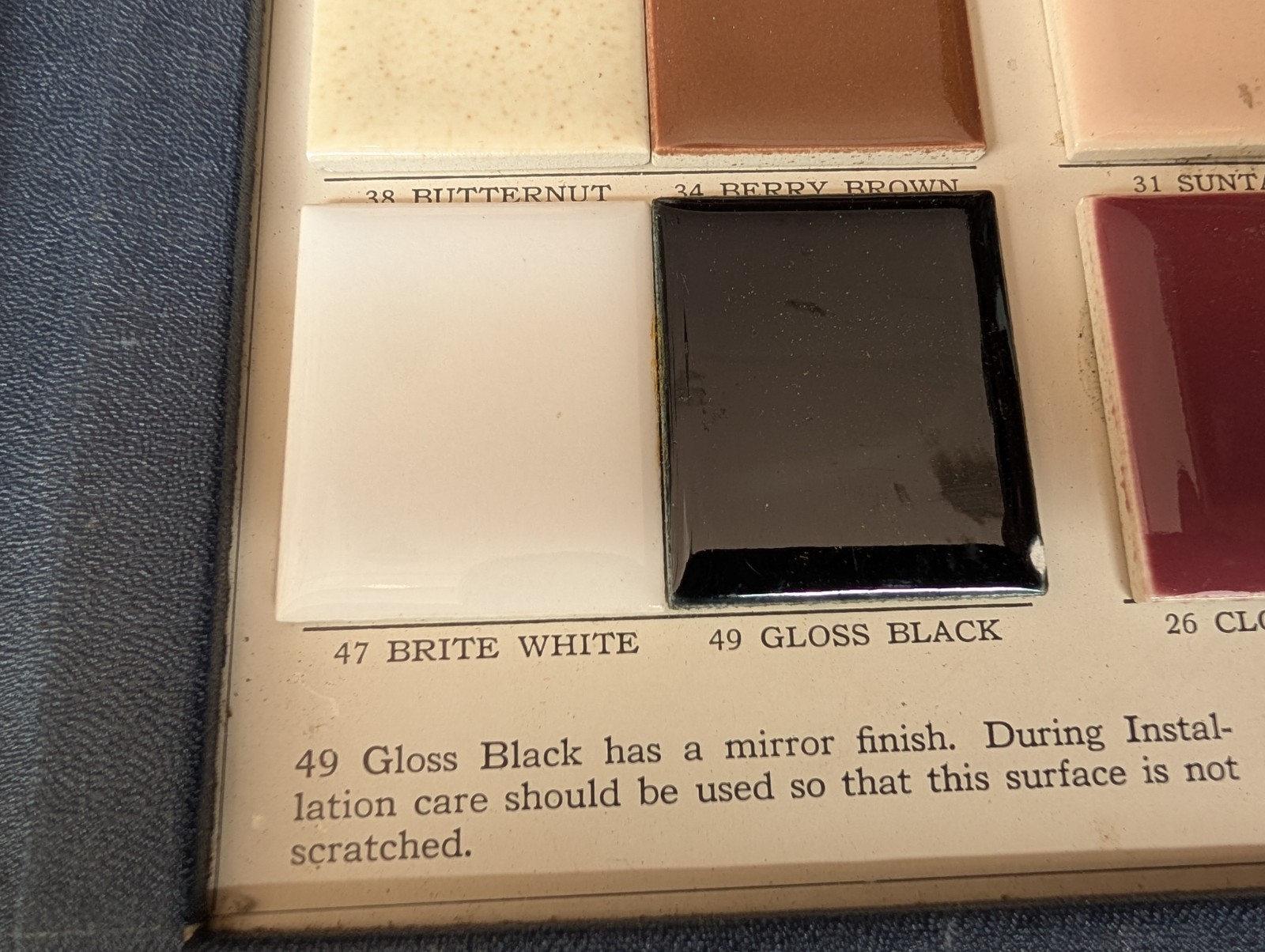 2 pcs American Olean Ceramic Tile Gloss Brite White #47 4-1/4″ 1950s 1960s 70s