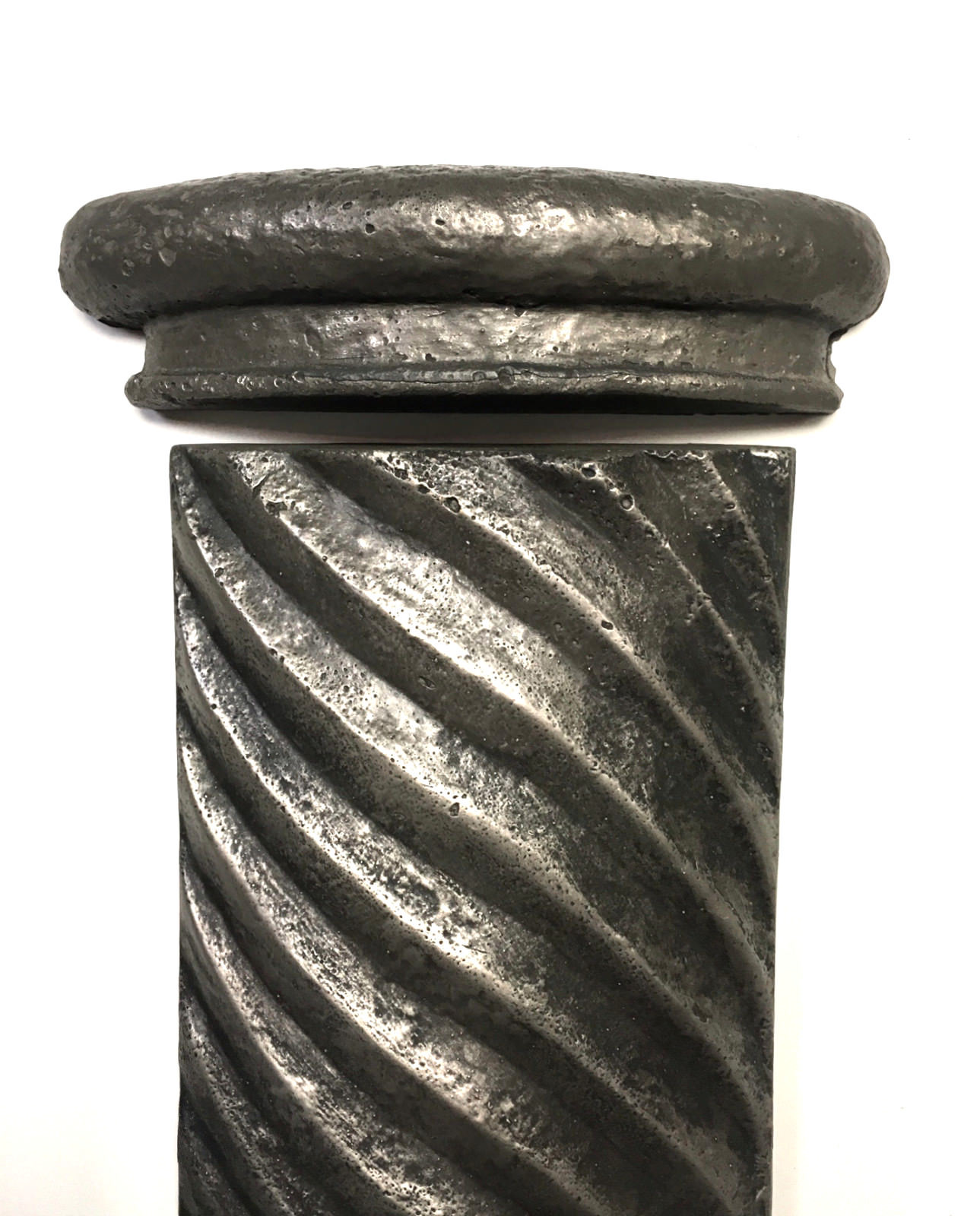 2×8 Roman Column Header Silver Metal Resin Tile Insert Craft Decor Backsplash