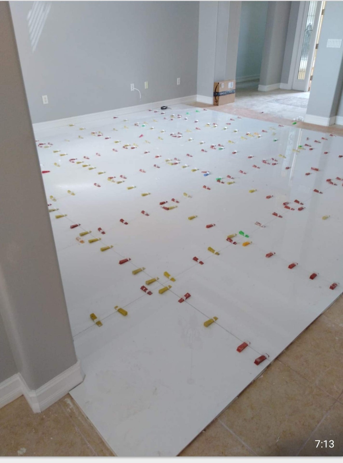Tile Leveling System – ULTRA-THIN 0.5mm (1/51 Inch) – 2000 Tile Spacers – wit…