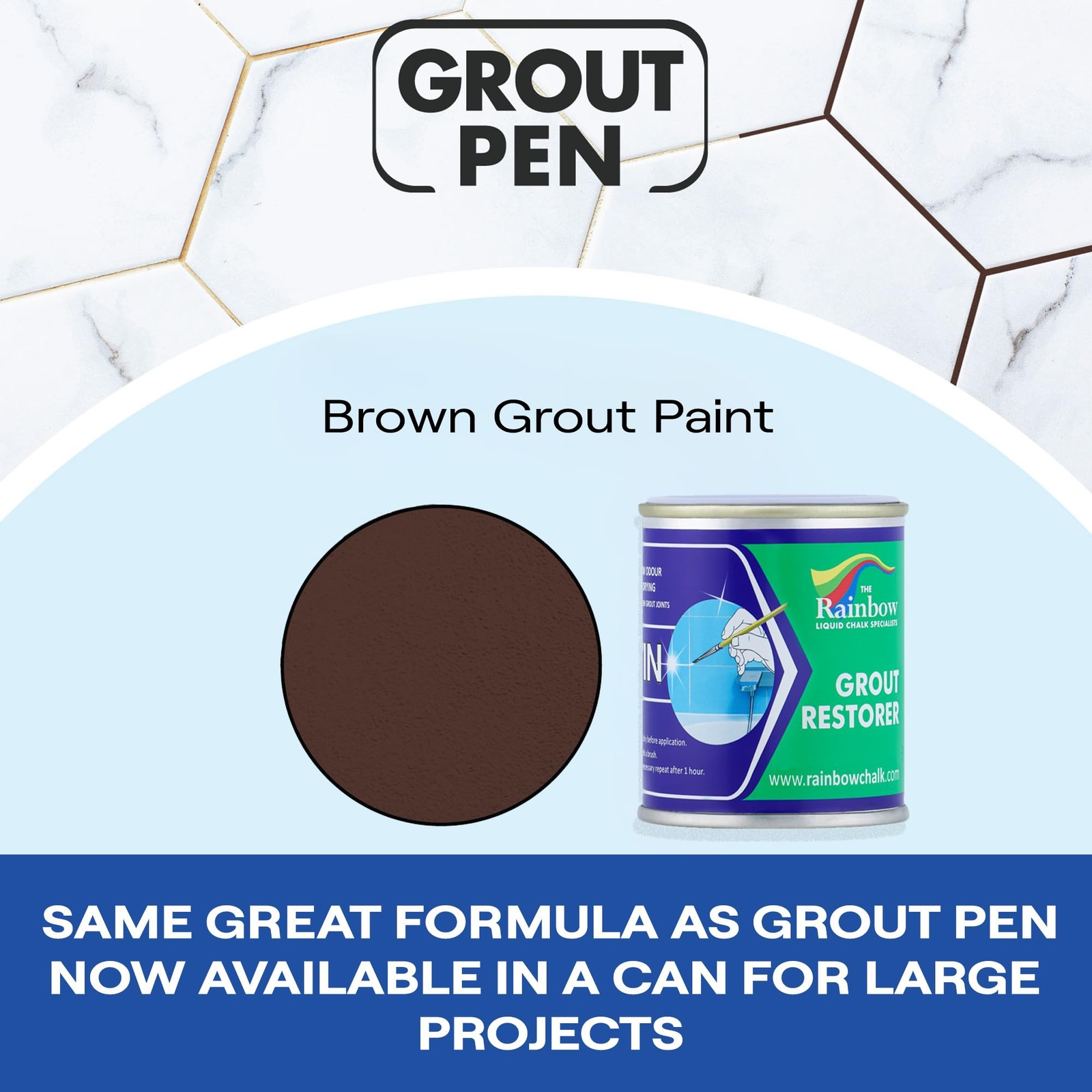 Grout Pen Brown Grout Paint: Waterproof Tile Paint Grout Refresh Restorer for…