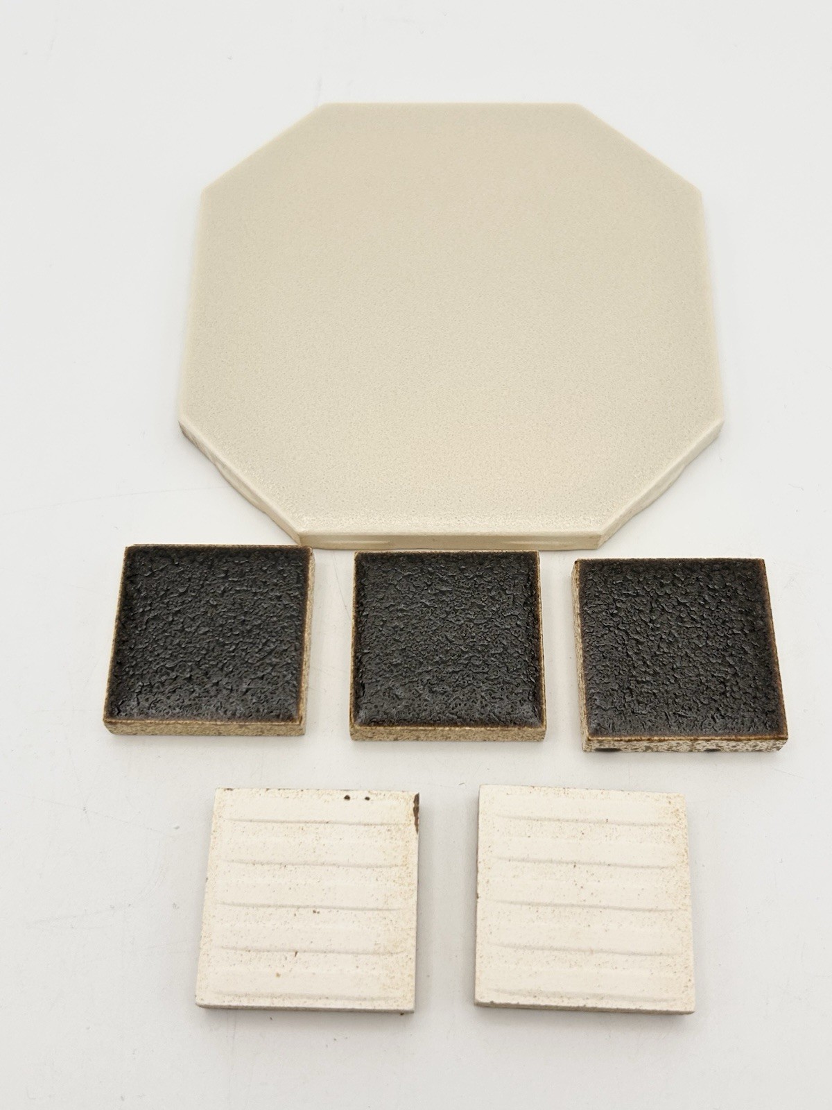 10 Pc. Brown Square 1 3/8” Ceramic Tile Crystalline American Olean Mosaic MCM