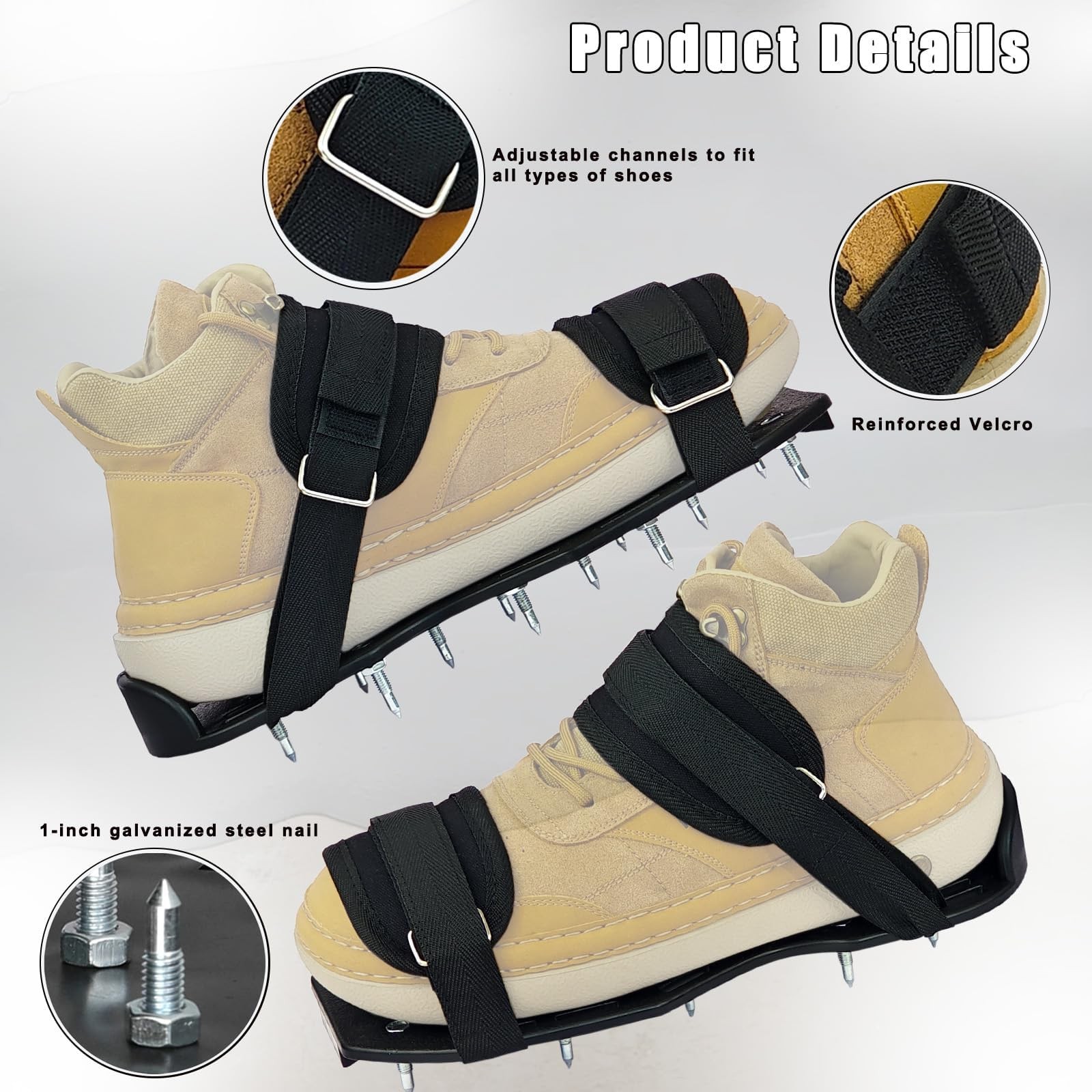 Spike Shoes for Epoxy Flooring Epoxy Shoes with 3/4″ Short Spikes for Garage …
