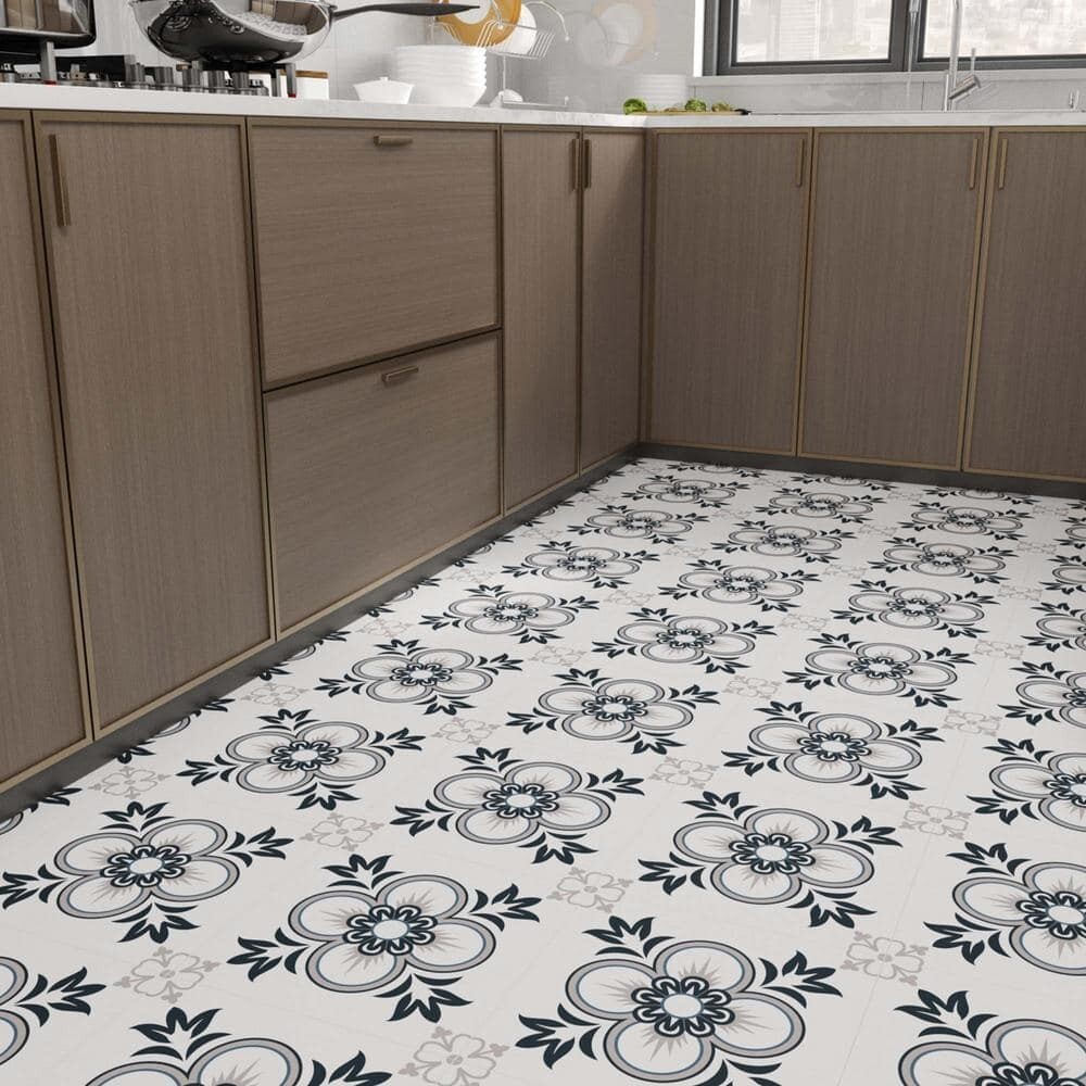 Jeedeson 12″x12″x11 MIL Vinyl Peel & Stick Backsplash Wall Tile Stickers (30-Pk)