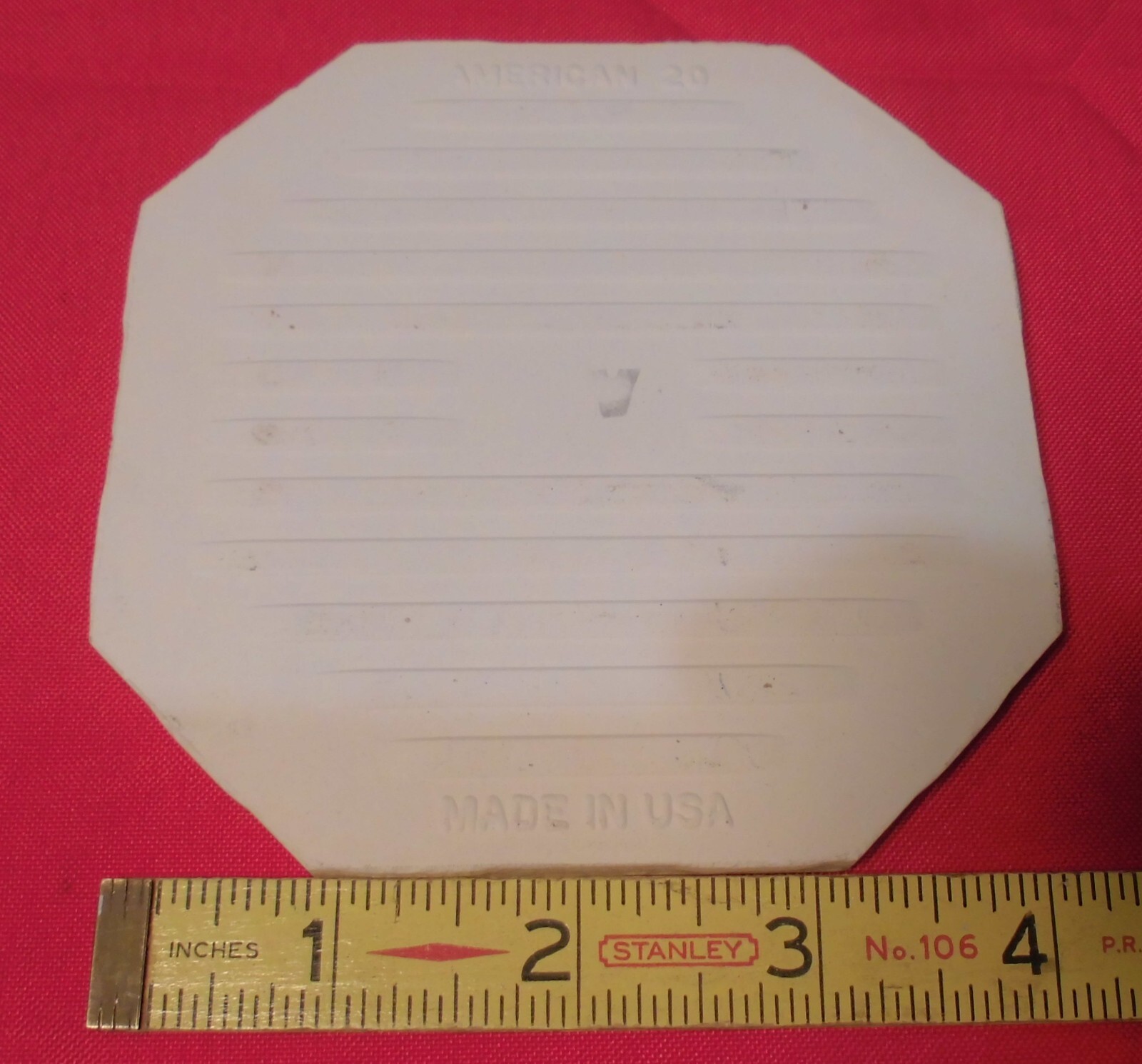 1 pc. Octagon Ceramic Tile 4-1/4″ Gold Mist: Crystalline by American Olean Co.