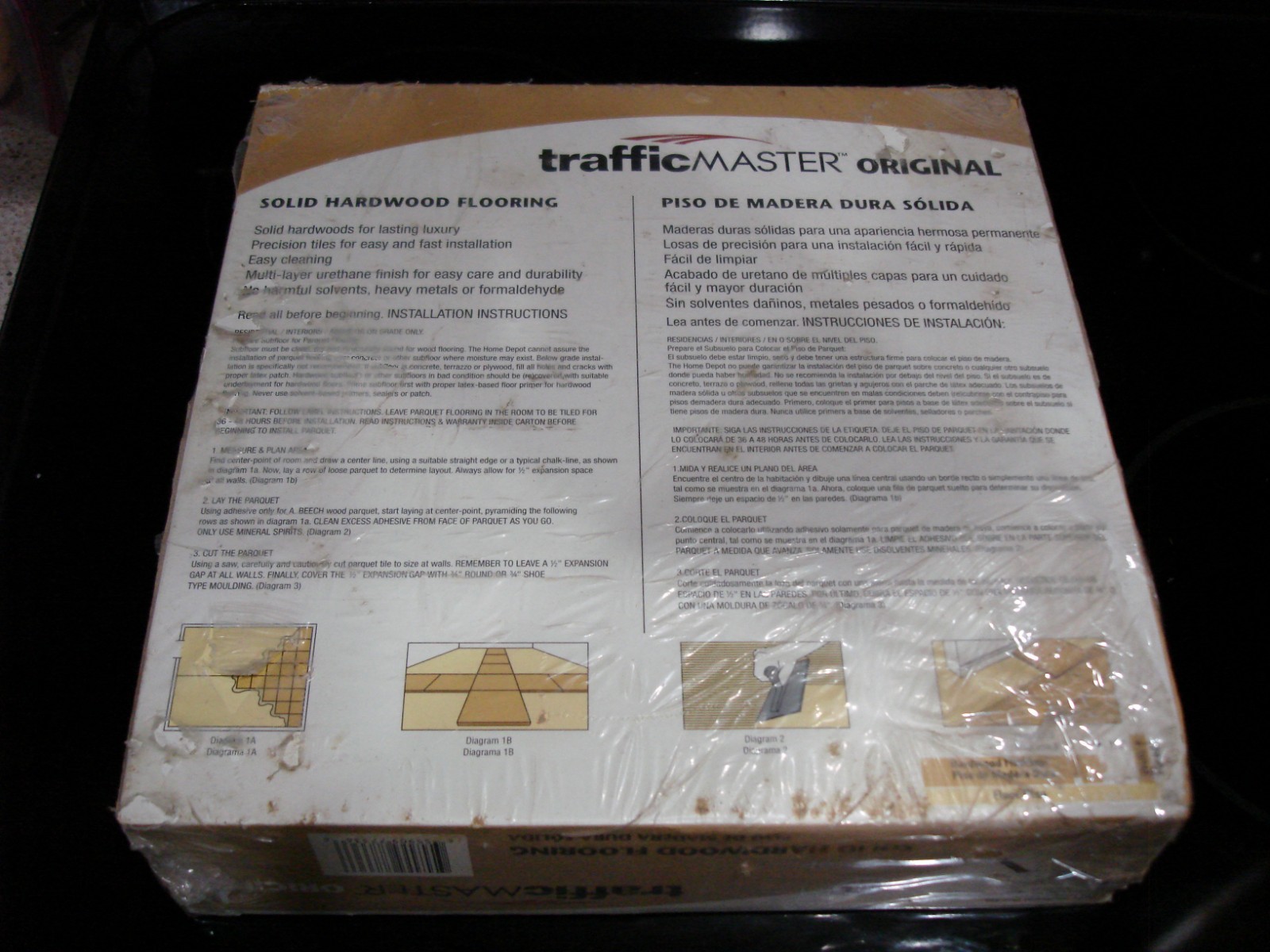 New TRAFFIC MASTER Hardwood 12x12x.3125″ Floor Tiles 10 Sq. Ft., A.Beech #77336