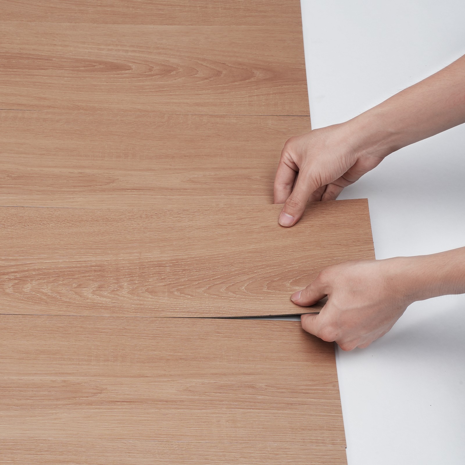 Uimoso Self Adhesive PVC Vinyl Floor Tiles 36 PCS 2.5mm Thick Natural Wood Grain