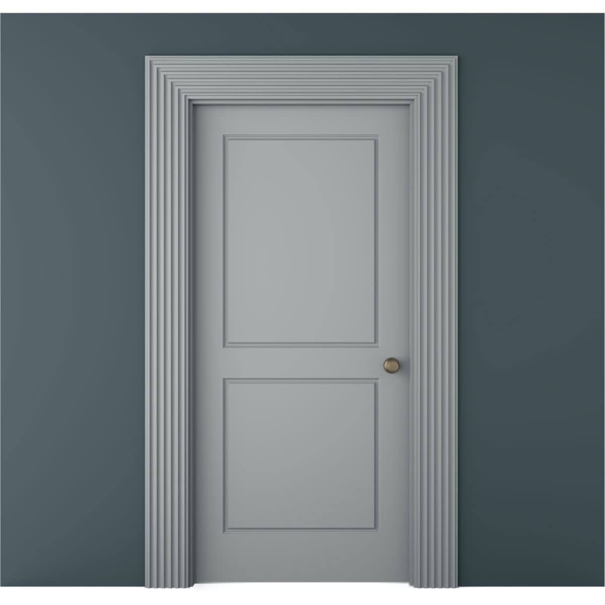 Fluted Window Door Casing 7×78 3/4×1 Inch Primed Wood Interior Molding