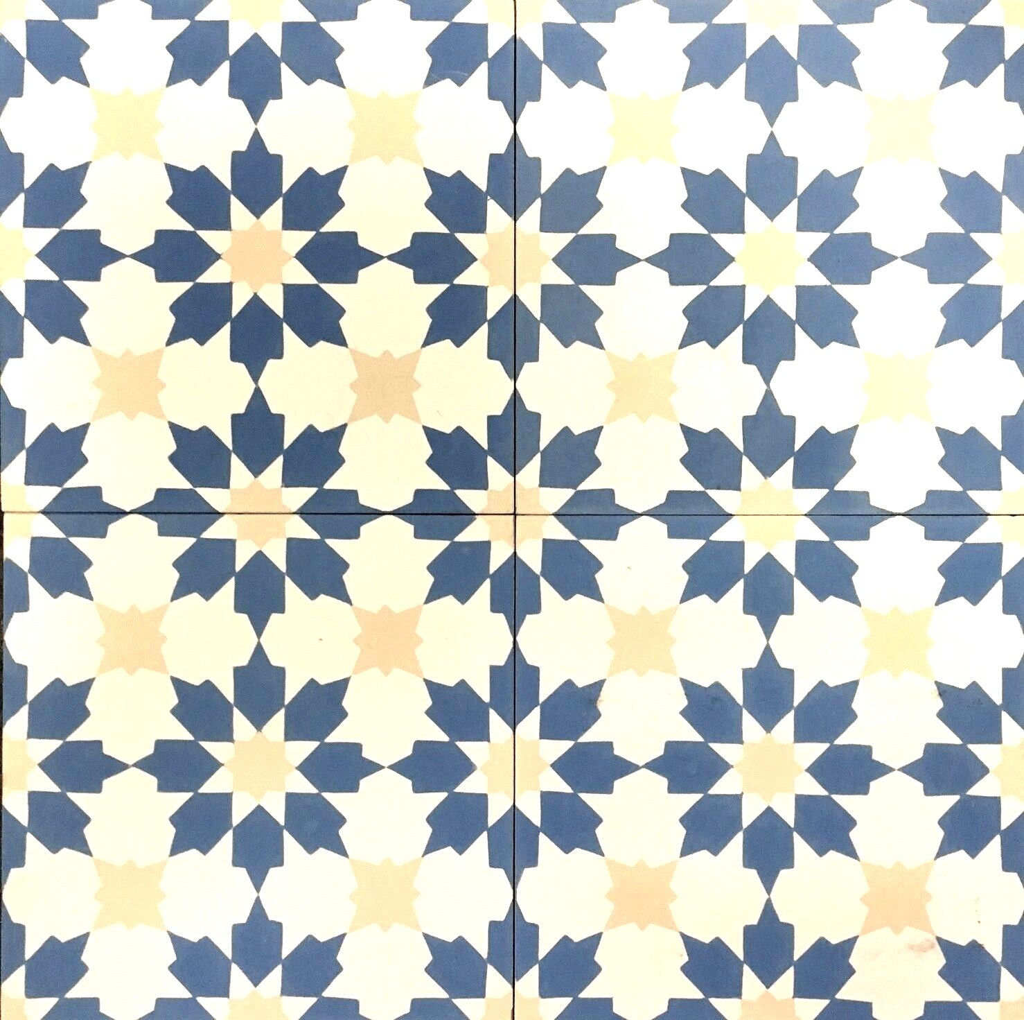 Parisian Encaustic 8×8 Honed Finish Cement Wall Patterned Tile Floor Kitchen