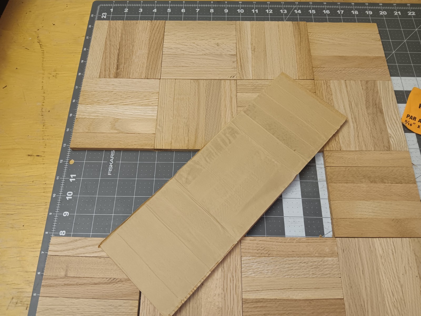 80 fingers of Harris Bondwood TARKETT Red Oak Unfinished Parquet Floor N.O.S.