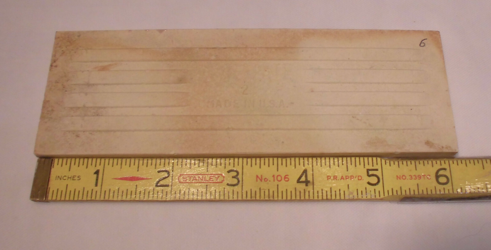 1 pc. Glossy *Mocha Brown* 2” X 6” Bullnose Surface Ceramic Tile by MID-STATE
