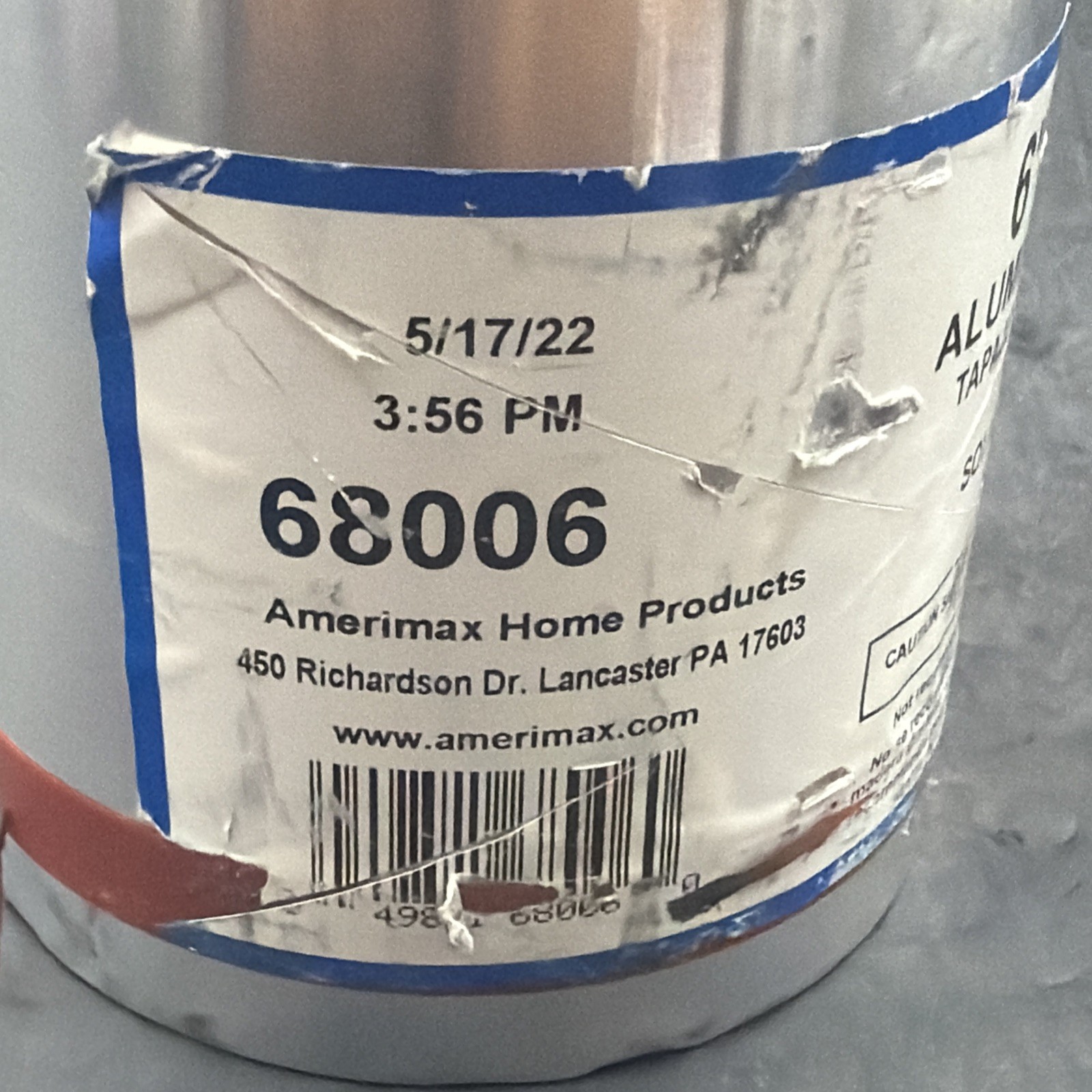 Amerimax 68006: 6 inch x 50ft. Mill Finish Aluminum Roll Valley Flashing