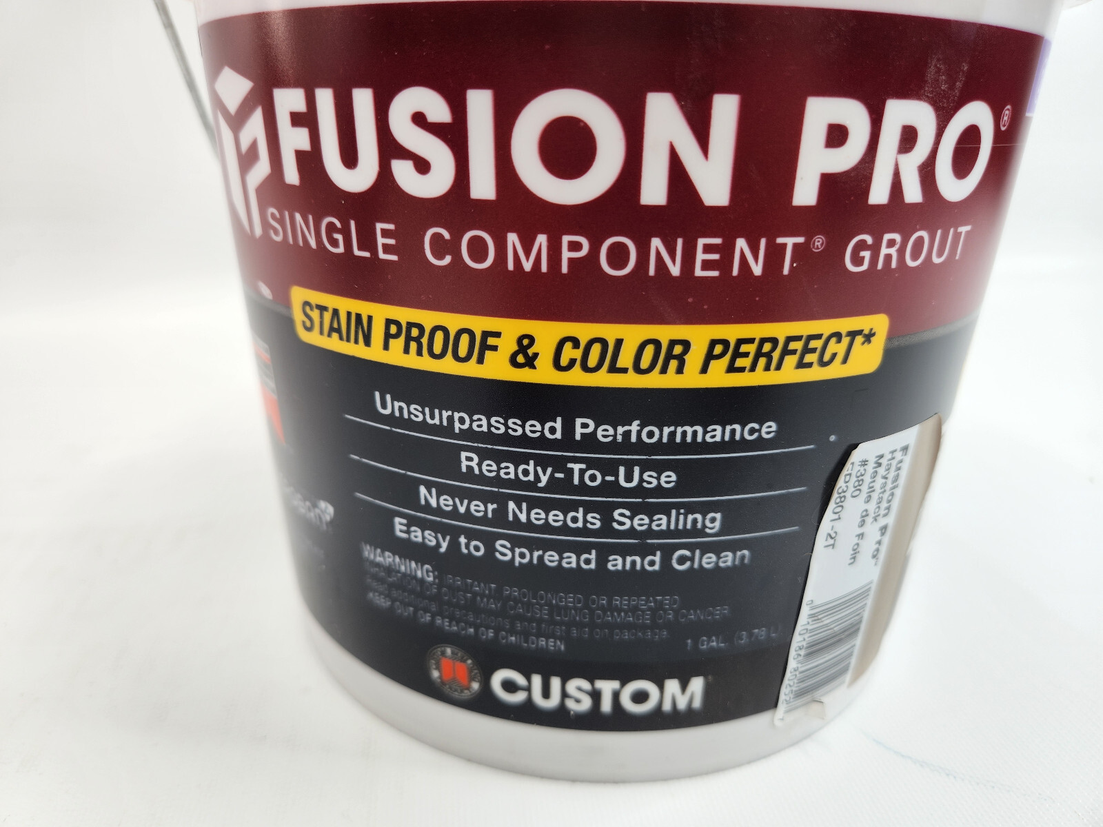 1 Gallon Fusion Pro HayStack Stain Proof Single Component Grout