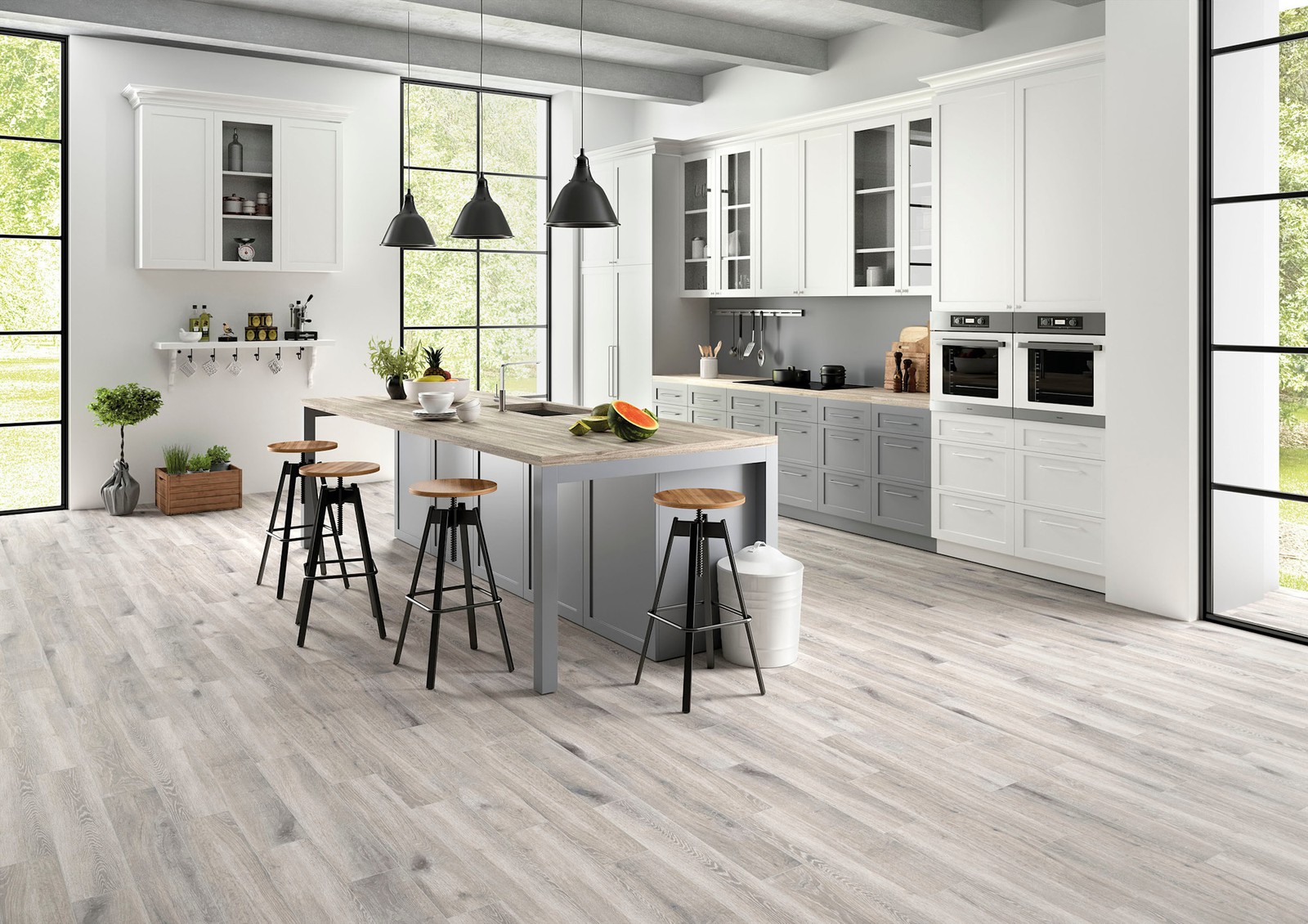 Ackland AKNPTCAM6X36M-CA Camila – 6″ x 36″ Porcelain Wood Look – Argent