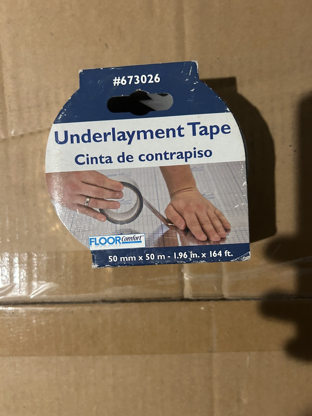 Floor Comfort 673026 Underlayment Tape, 50mm x 50m 1.96” x 164’ Laminate