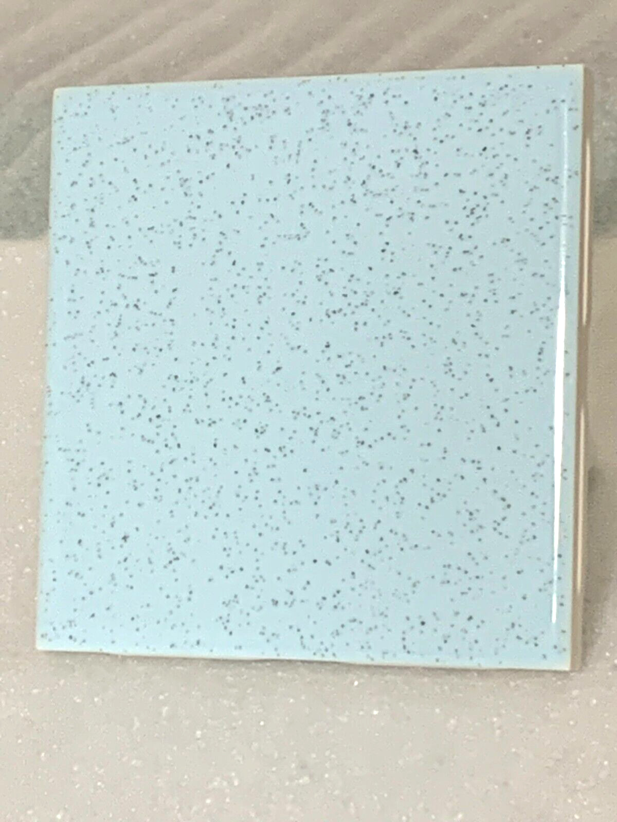 Vintage Stylon ceramic #211 Stardust Blue 4-1/4″ x 4 1/4″ Gloss