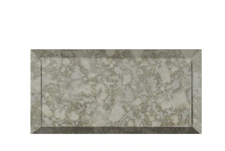 8 SomerTile Lustre Beveled Antique Mirror 3 x 6 (5-7/8 x 2-7/8) Subway Wall Tile