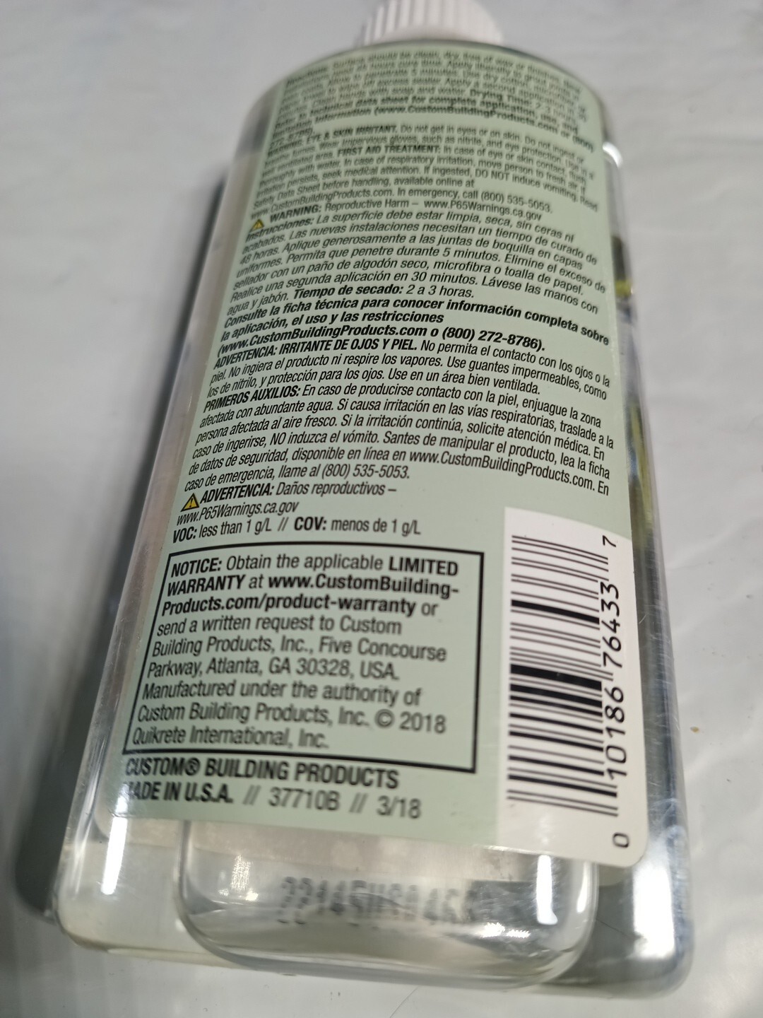 The Tilelab 6 Oz. Grout Sealer is a liquid penetrating sealer