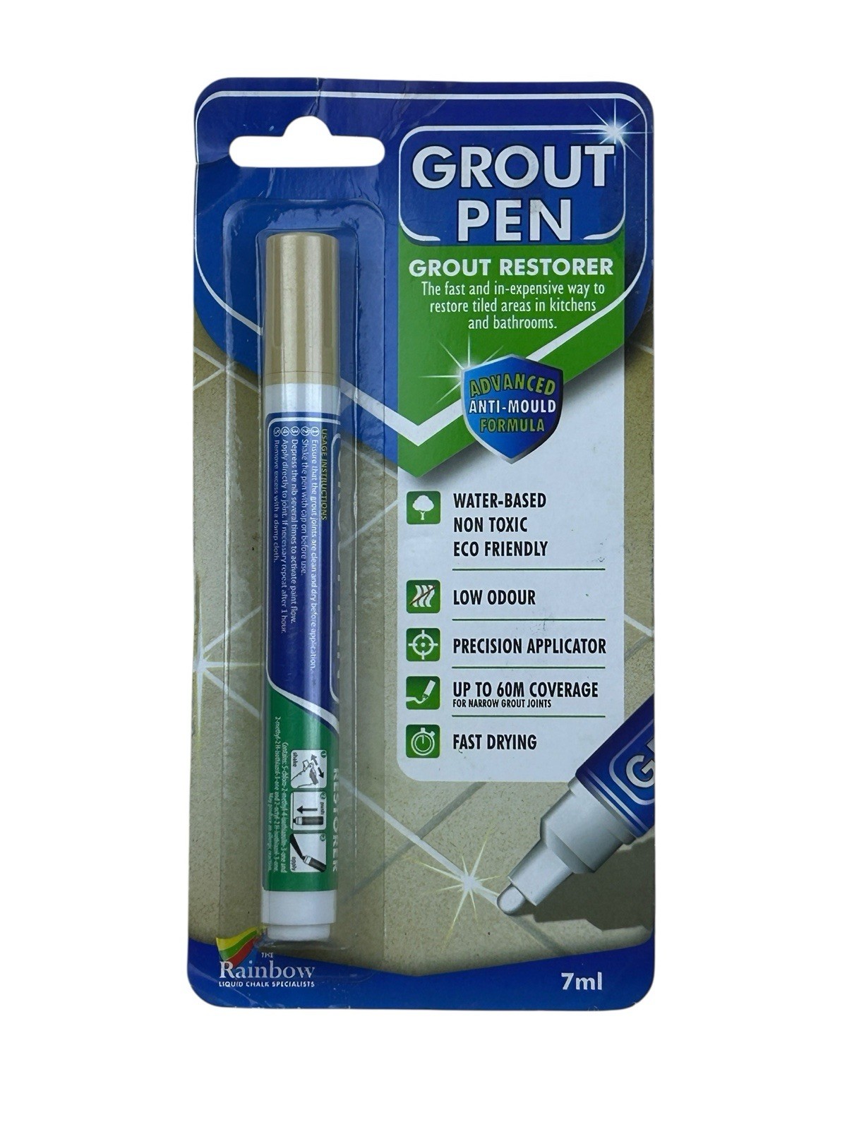 Grout Pen Cream Tile Paint Marker Waterproof Grout Paint Pen Tile Grout Coloran
