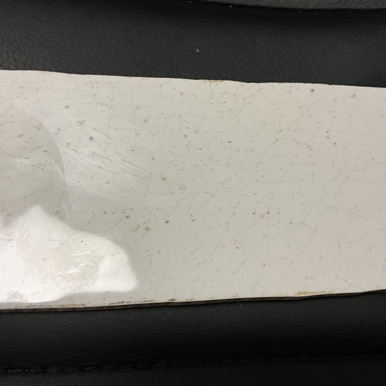 1 PC OF 3” X 12” MAIOLICA WHITE CRACKLED TILE BY ROCA TILE . MADE IN SPAIN