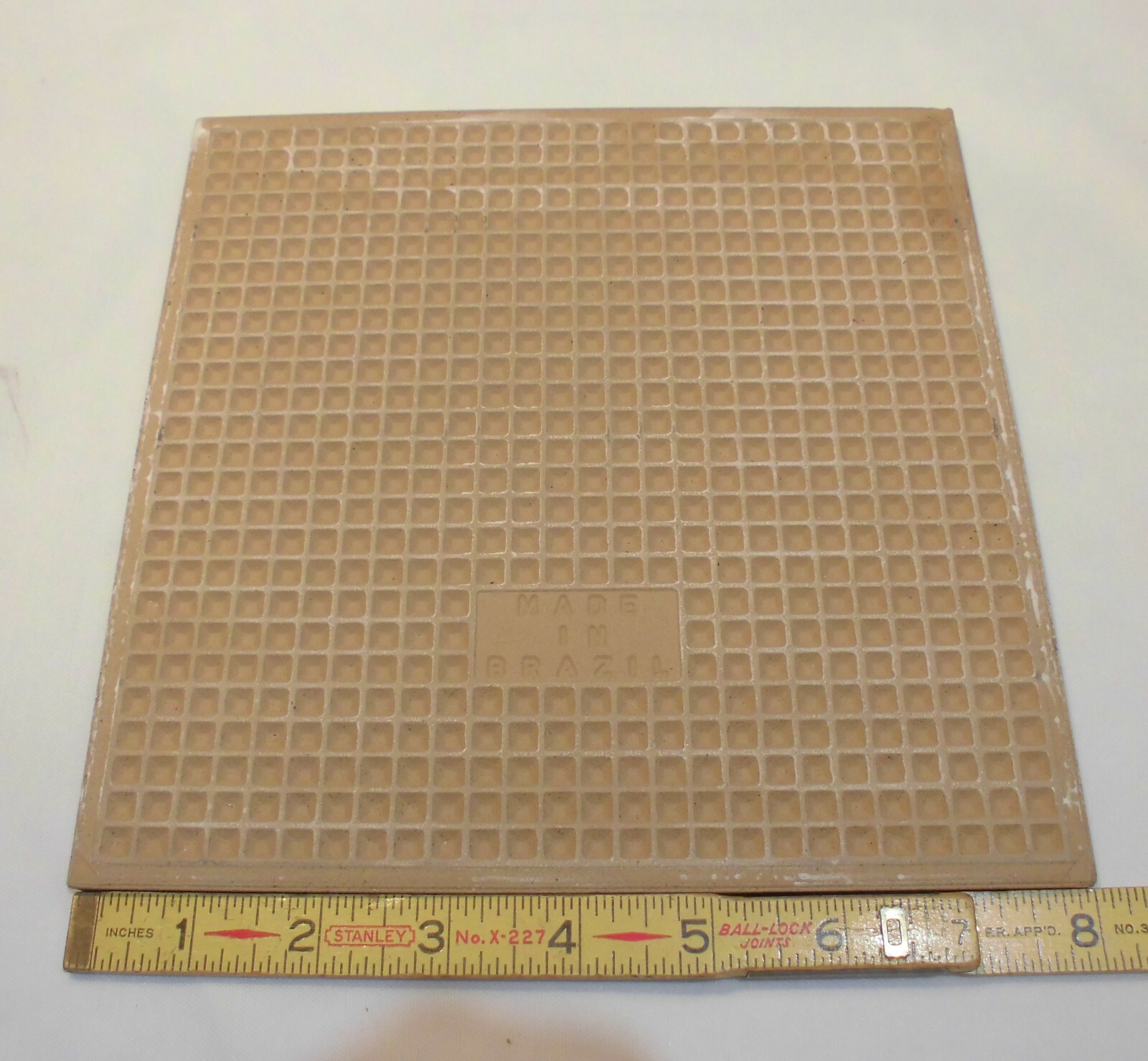 1 pc. *Rich Black* Ceramic / Porcelain Floor Tile 8″ X 8″ Lightly-Textured NEW