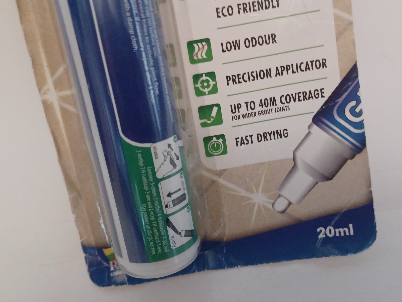 The Rainbow 15MM Grout Pen, Grout Restorer, Dark Gey