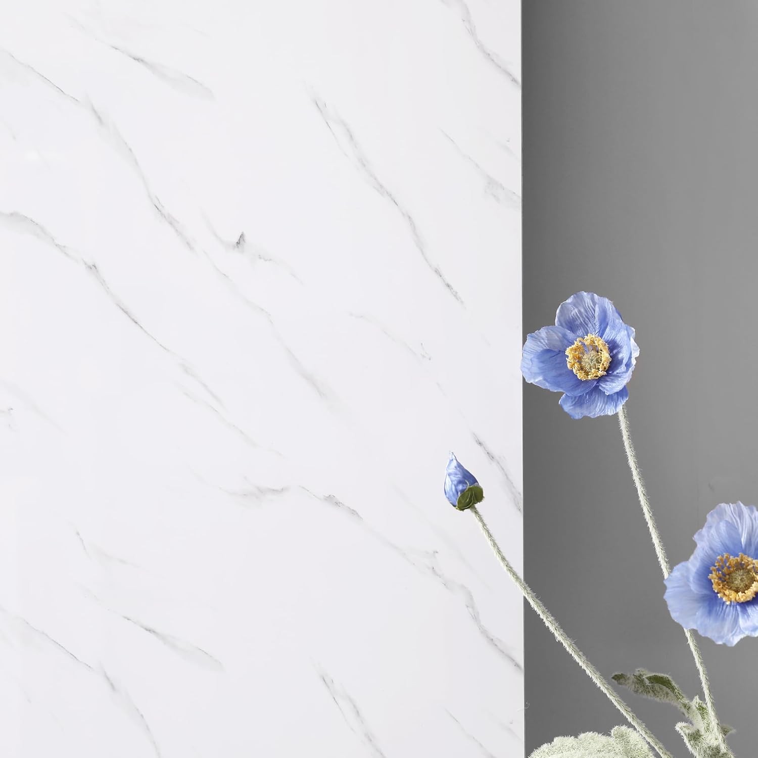 Peel and Stick Kitchen Tiles, 14Pcs 60x30cm Marble Look for Bathroom Living Room