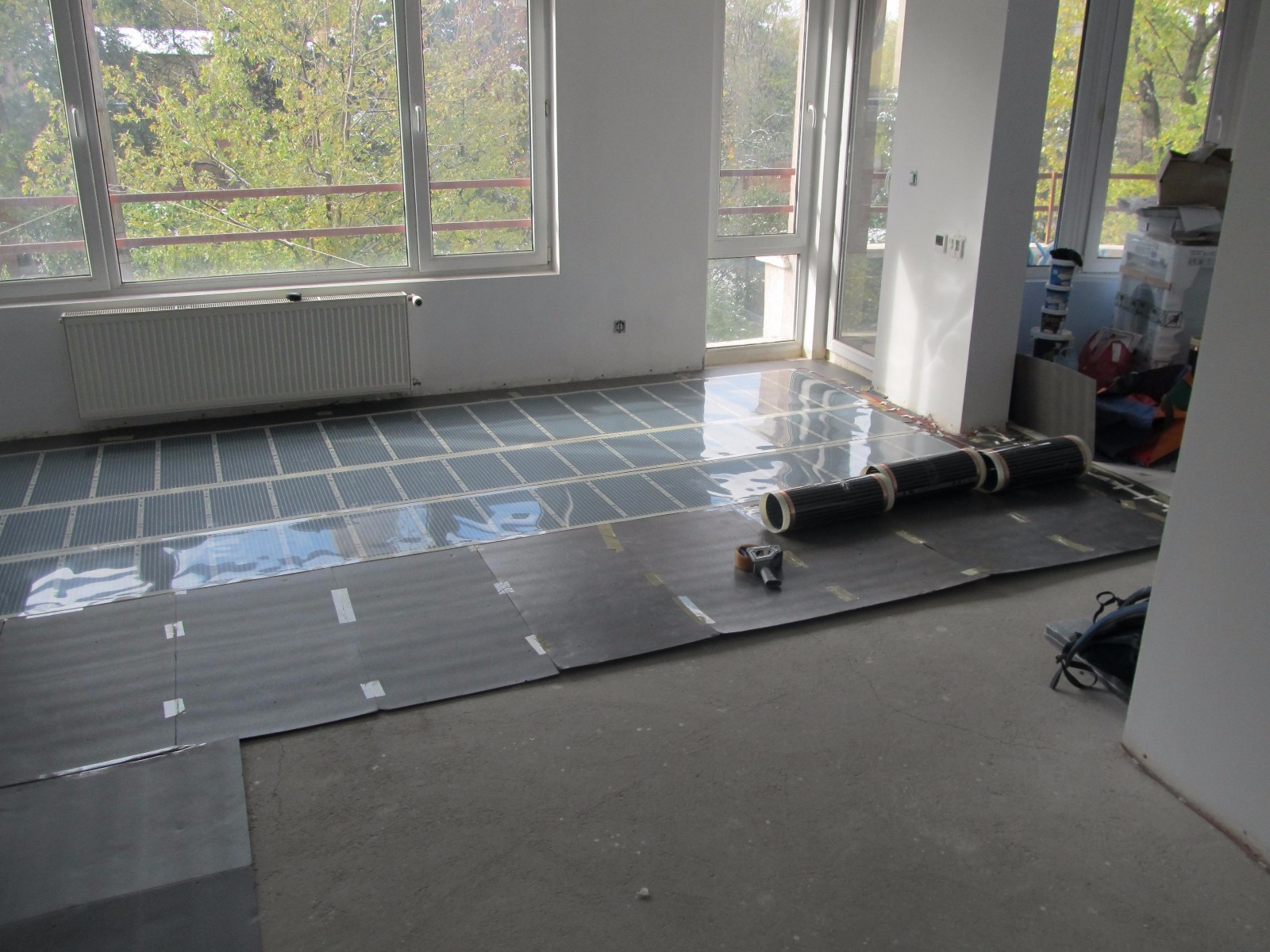 Infrared Floor Warm Laminate heating system 107-118sq.ft (10-11 sq.m) 230V SMART