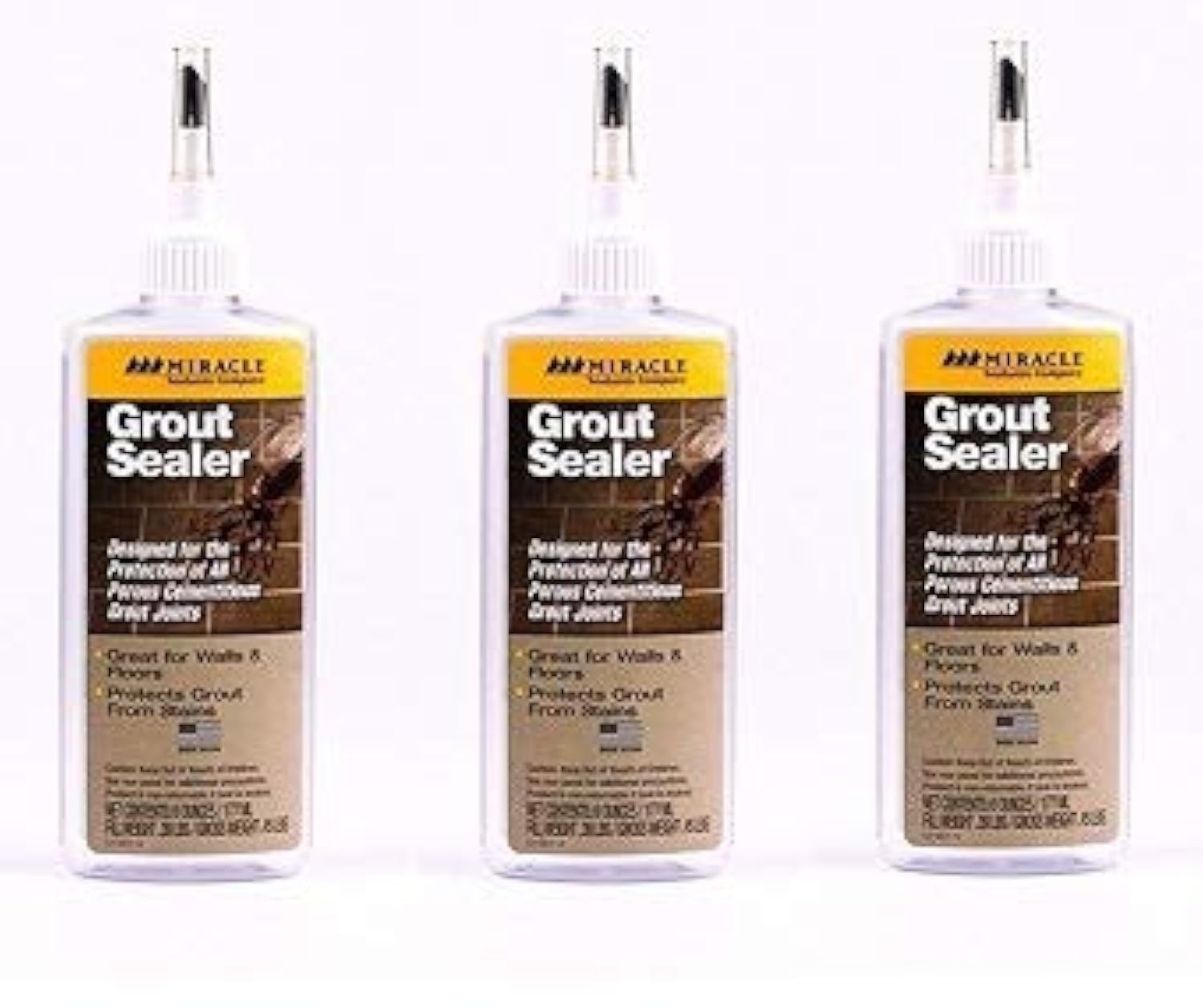 Grout Sealer Waterproof Stain Resistant Protects Stone Tile Ceramic 6oz