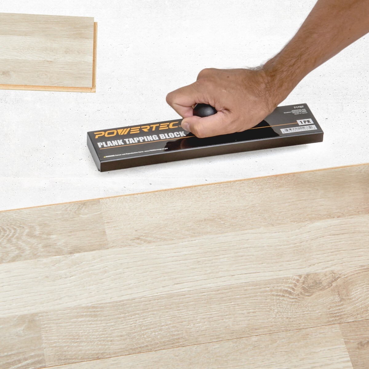 POWERTEC Flooring Installation Tools, Hammer-Free, Ergonomic Ball Handle (71727)