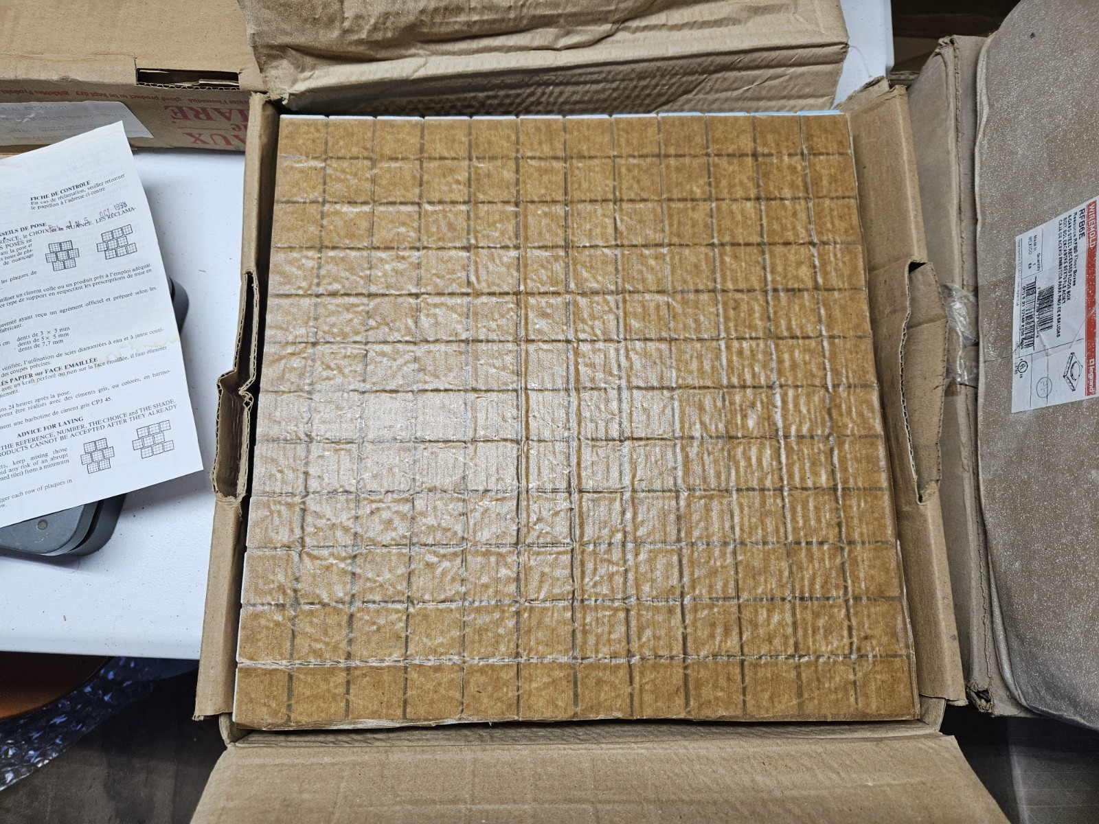 1 Sheet Emaux de Briare MARQUISES G2525 French Mosaic Tiles NOS – Many Available