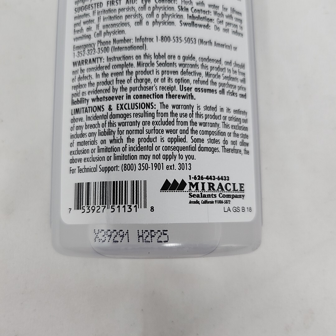 Miracle Sealants 367495 Grout Sealer Tile Joint Protector w/ Brush Tip 6oz