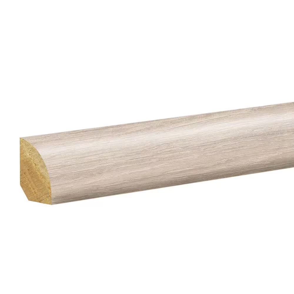 Cove 0.62 In. T X 0.75 In. W X 94.5 In. L Textured Wood Look Laminate Moulding/T