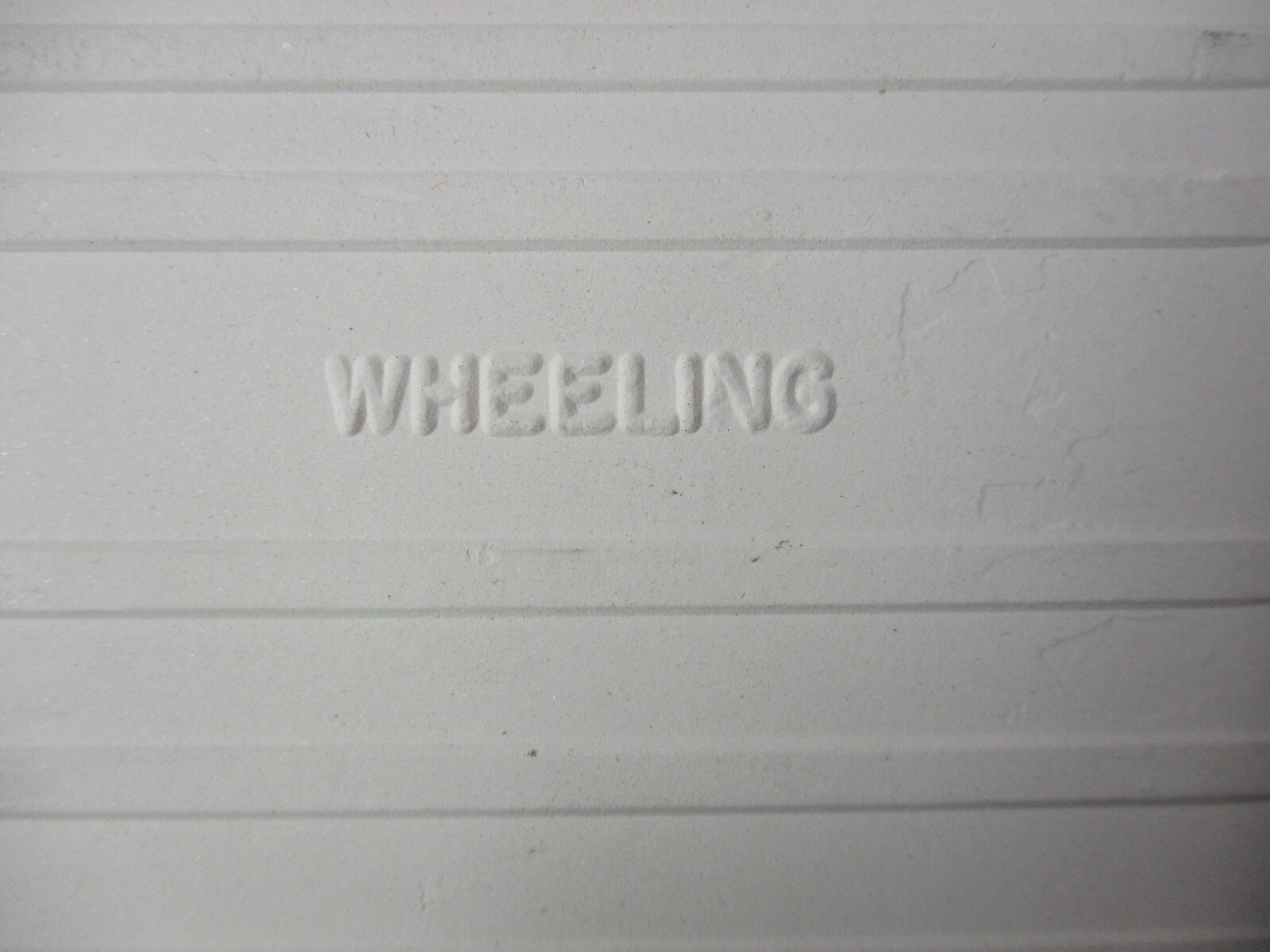 1 Tile Wheeling USA 4-3/8 Gloss Brown Specks Buckwheat on Beige Ceramic Wall MCM