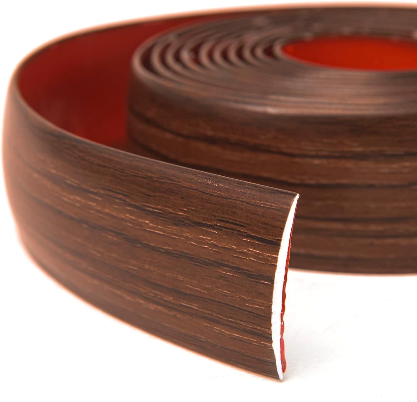 4 FT Easy Install Self-Adhesive Floor Transition Strip in Rich Cherry Color