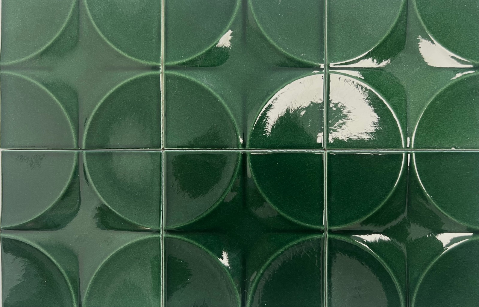4×4 Wedgwood Virginia Crackle Olive Green Star Shaped Ceramic Wall Tile (1 SF)