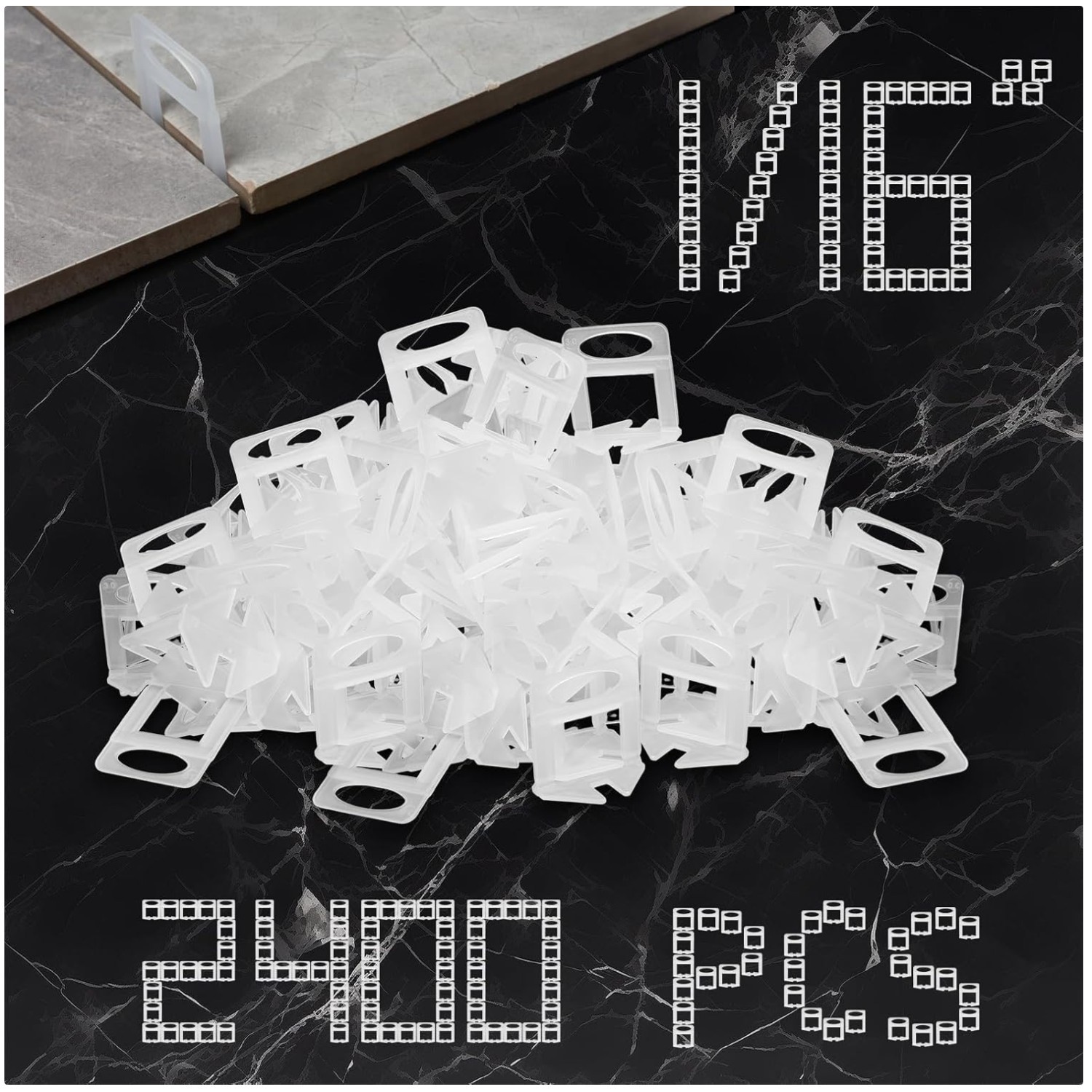 Precision Tile Leveling System – 2400 Lippage-Free Clips