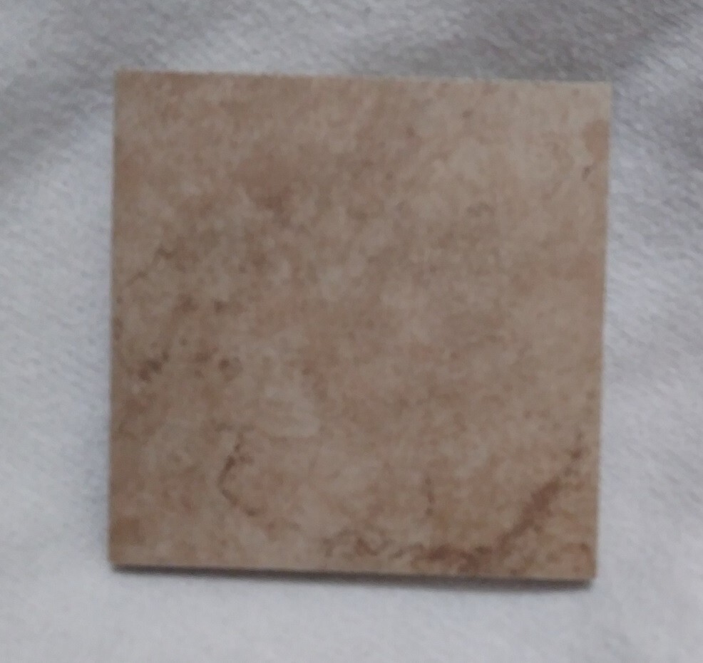 1 ea Ceramic Wall Tile 3-3/4″ Cloudy Cafe Brown Matte Square Sample for Crafts