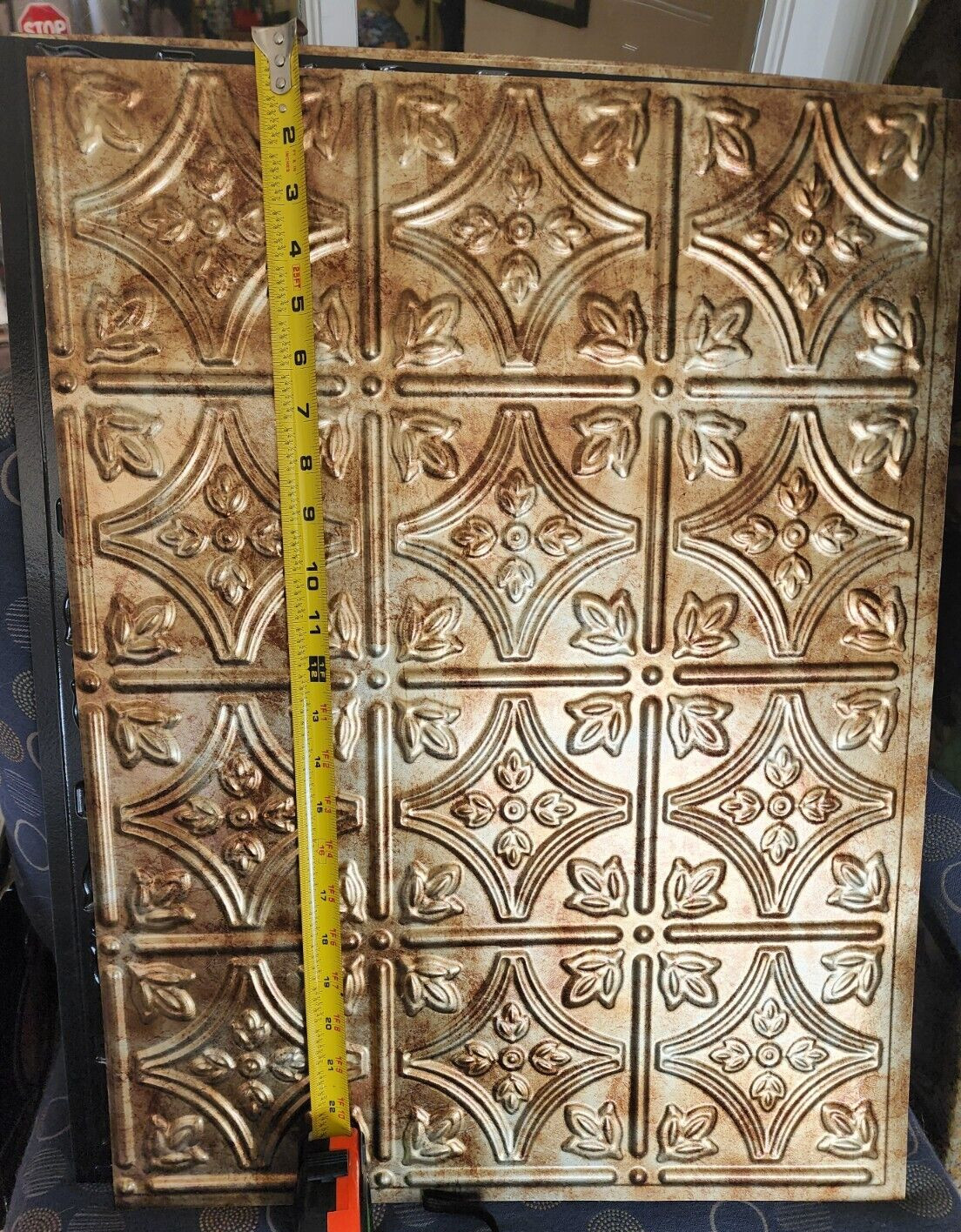 6 Fasade 18in x 24in Traditional Style/Pattern glue-up ceiling tile