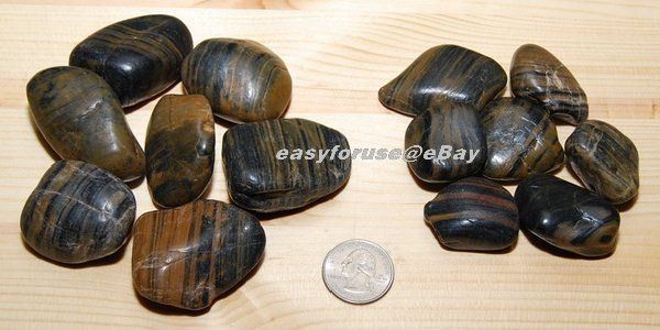 Decorative Natural Polished Stripe Pebble Garden & Landscaping Stone Aquarium