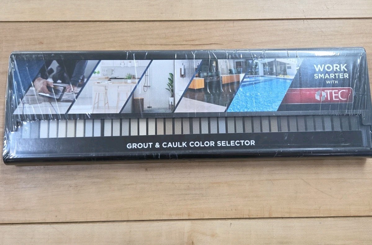 TEC Grout and Caulk Color Selector 40 Color Sample Kit Case H.B. Fuller – New