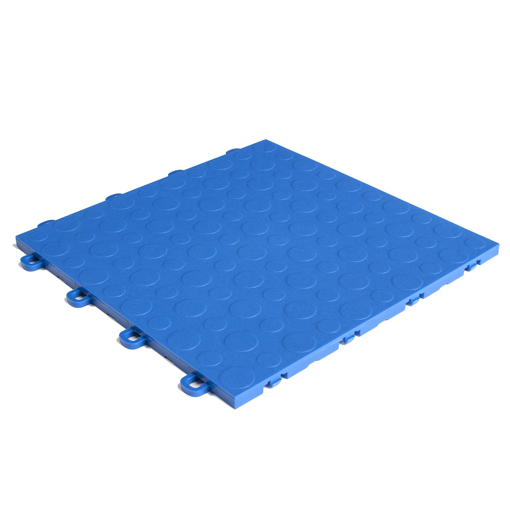 EZ DIY Basement Floor Tiles Coin Royal Blue – USA MADE