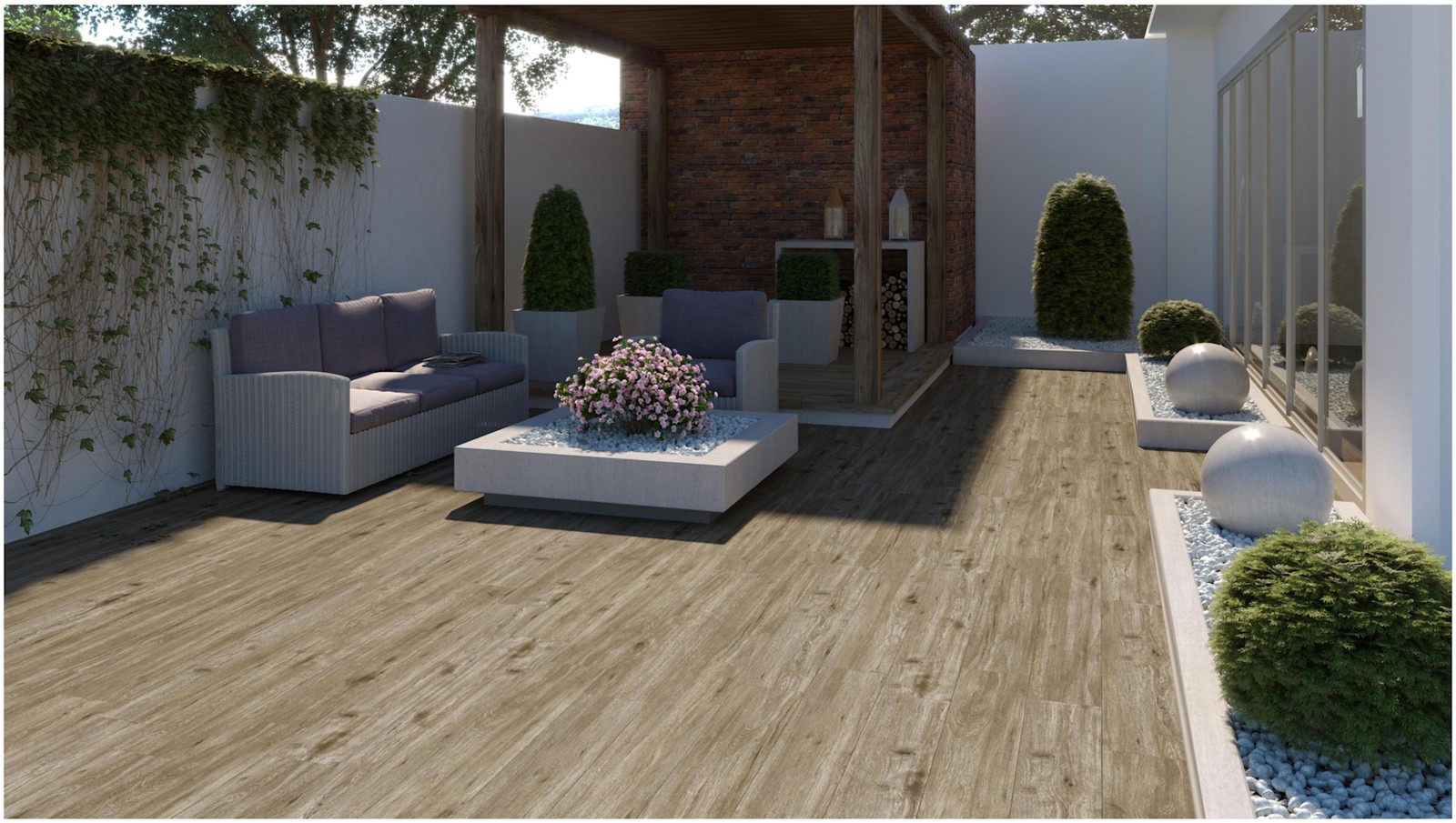 Ackland AKLNP8X47M-PL 8″ x 47″ Rectangle Exterior Paver Tile – – Reserve Birch