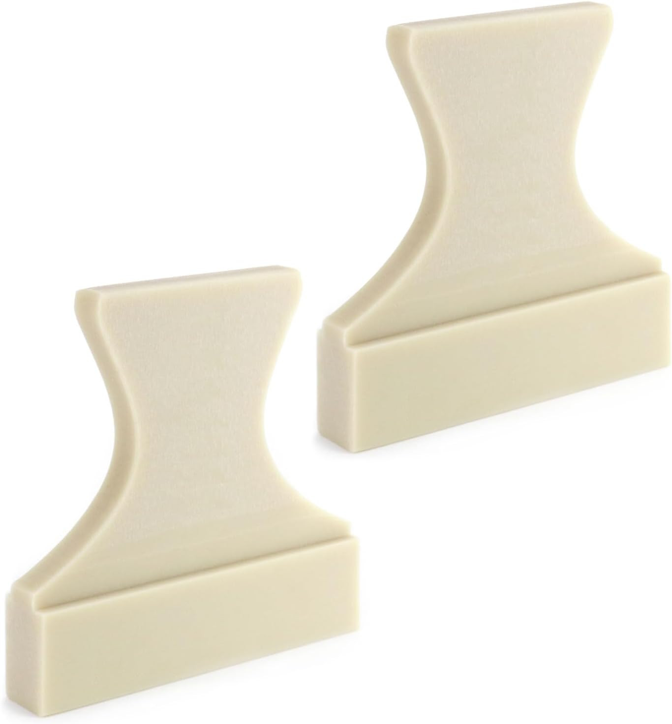 Tapping Block Set for Laminate & Wood Floors, 2 Pack Nylon, V/L Slots, Large Pro