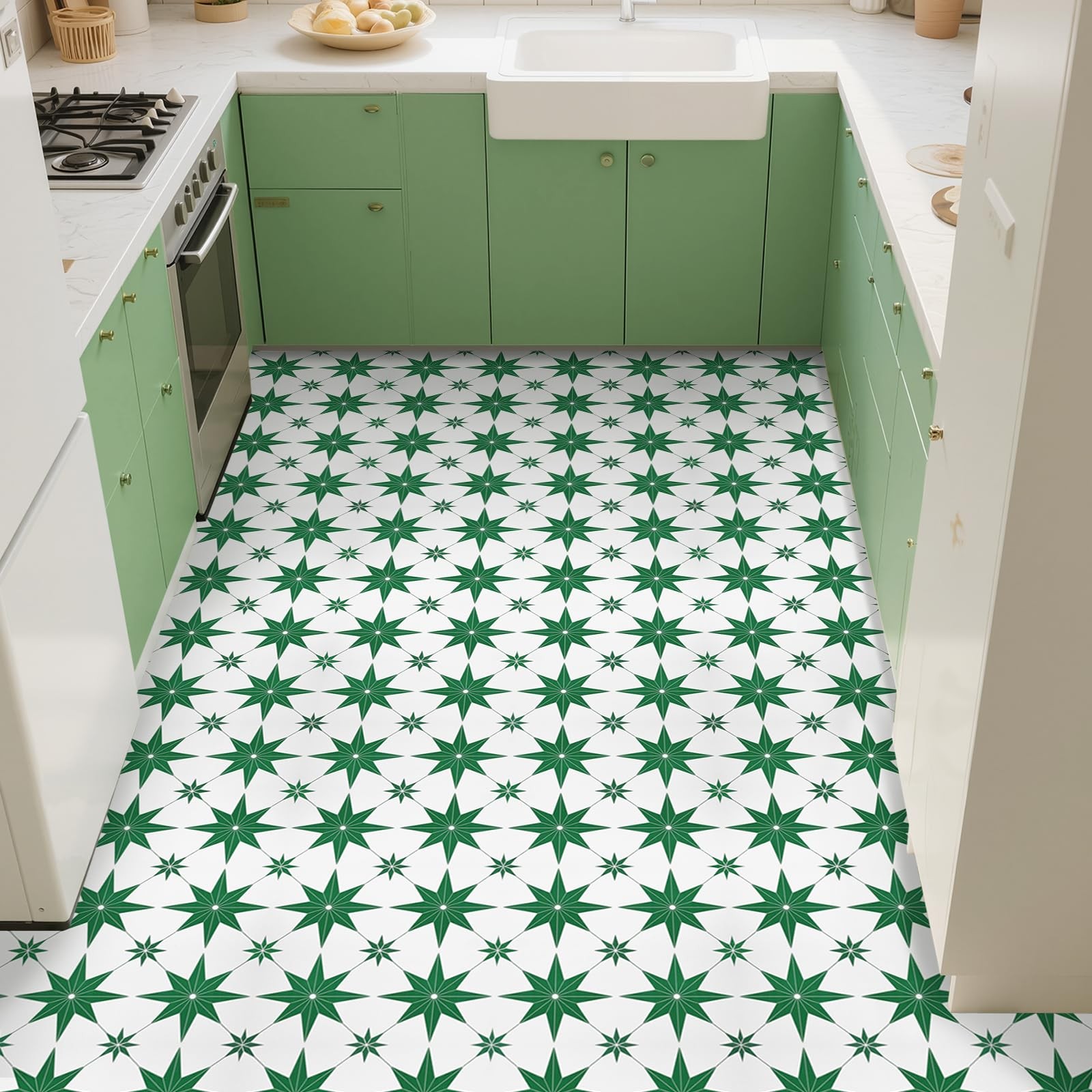 20Pcs Peel and Stick Floor Tiles, 11.8″ x 11.8″ Vinyl Flooring Waterproof Non…