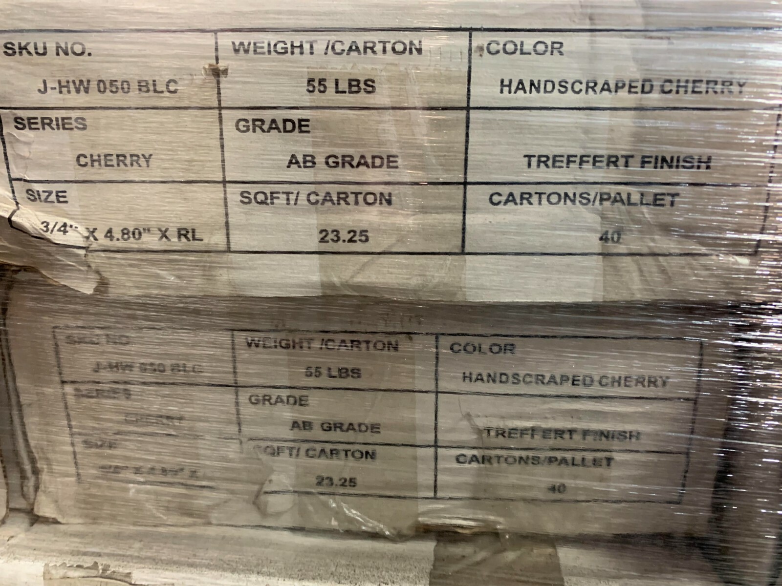 HARDWOOD FLOORING J-HW050BLC Villa Hand Scraped Black Cherry 3/4″ x 4-1/2″