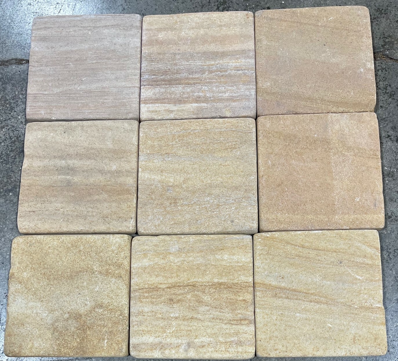 Tile Teakwood Tumbled Natural Stone Backsplash Border 4×4 Wall (1 Tile) T-82