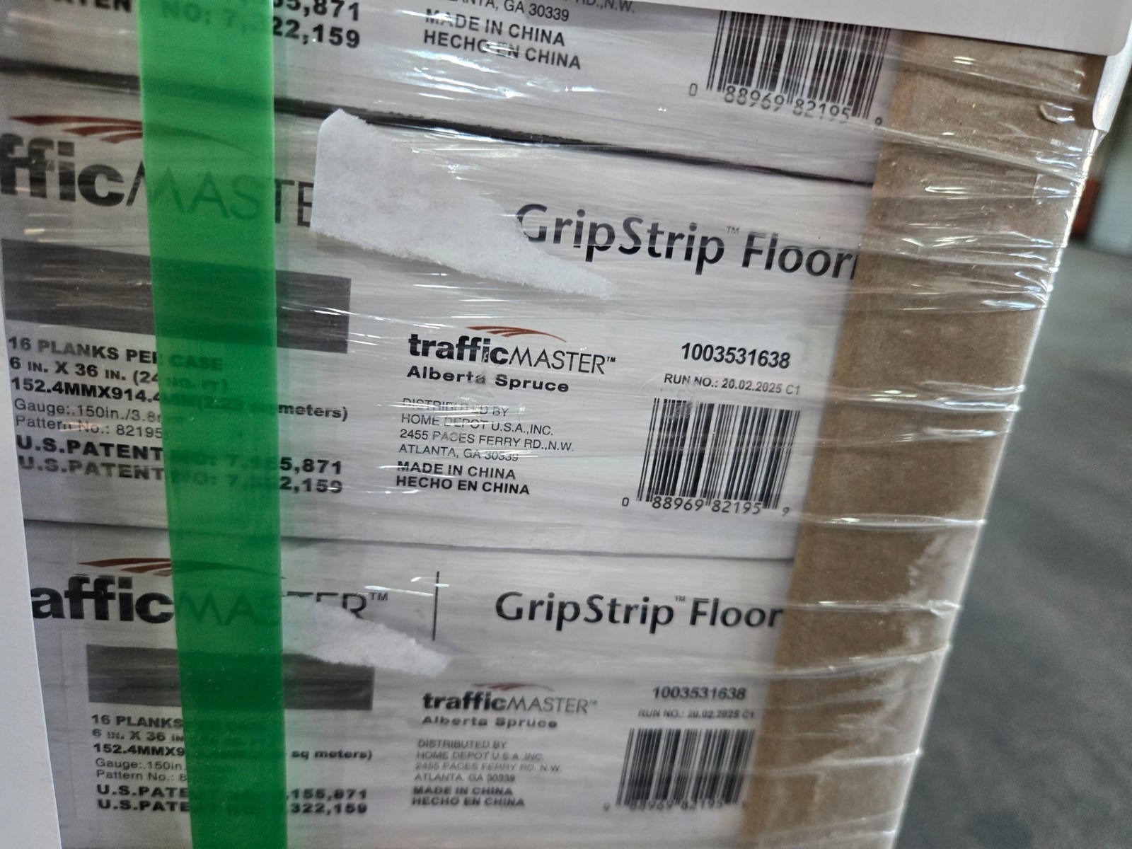 Pallet Sale – Trafficmaster gripstrip flooring alberta spruce – 20 cases