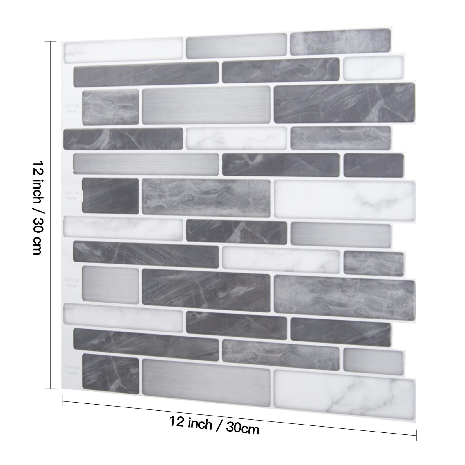 Art3d 10 Pieces Peel and Stick Kitchen Backsplash Tiles Self Adhesive Tile