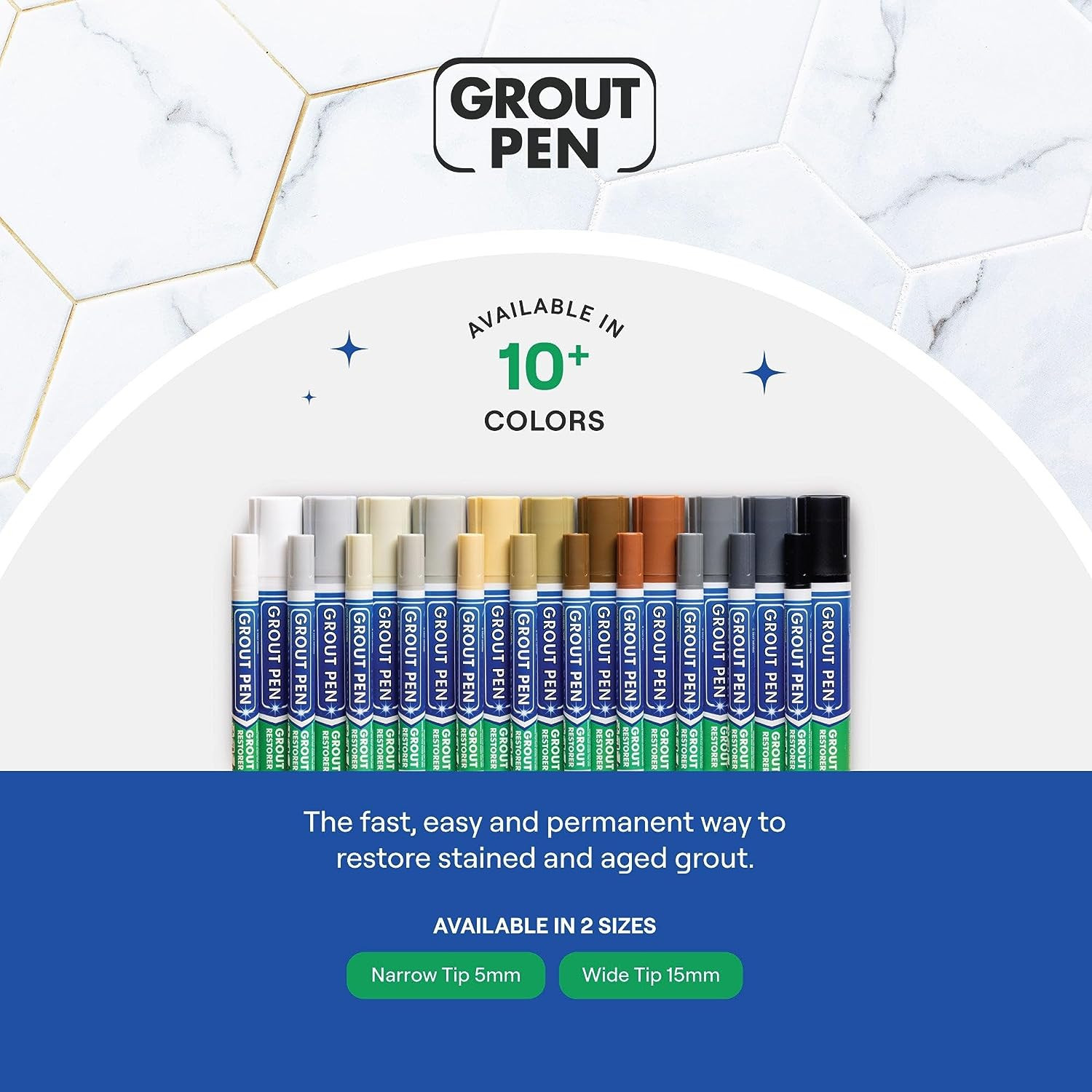 Grout Pen Cream Tile Paint Marker: Waterproof Grout Paint Pen, Tile Grout Colora